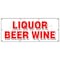 Signmission LIQUOR BEER WINE BANNER SIGN cold ice discount shelf brands atm malt B-96 Liquor Beer Wine - alternate 1